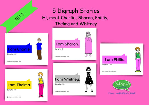 In English - Reading Books Set 3 (Digraphs)   Phonics-Based Reading
