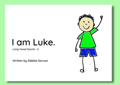 In English - Book Set 2: I am Luke (Long Vowel Sound U)