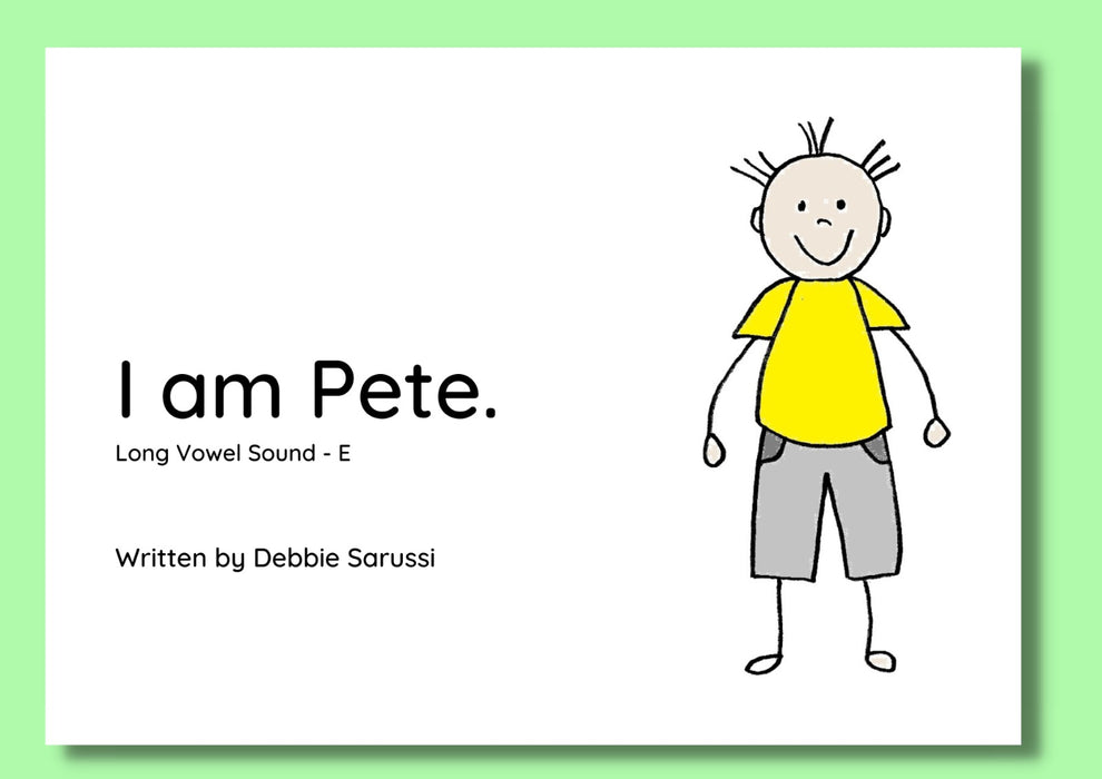 In English - Book Set 2: I am Pete (Long Vowel Sound - E)