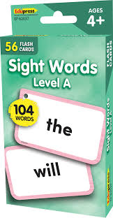 TCR Flashcards - Sight Words Level A