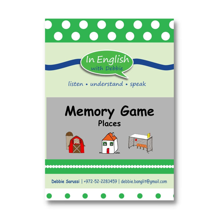 In English with Debbie -  Memory Game: Places