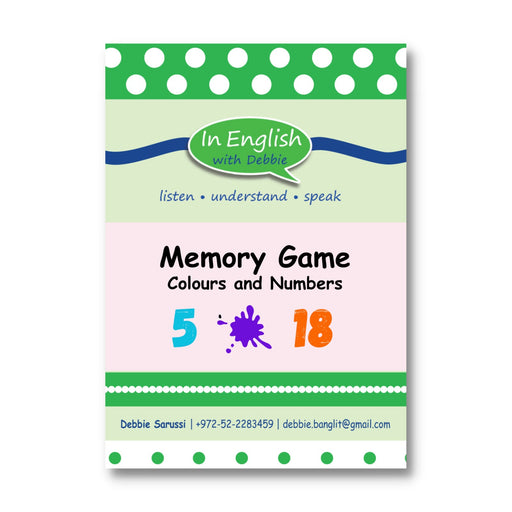 In English with Debbie - Memory: Colours and Numbers