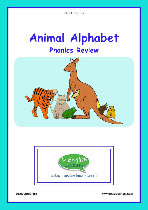 In English with Debbie - Animal Alphabet  Phonics Review