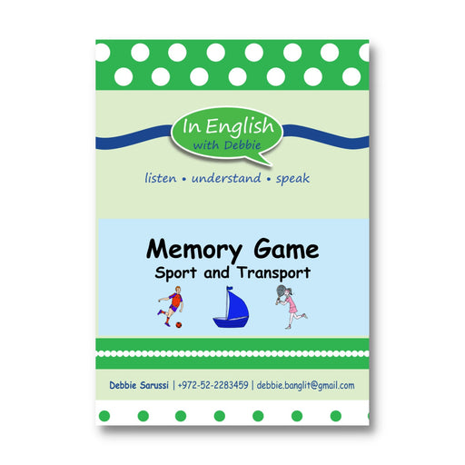 In English with Debbie - Memory Game: Sports & Transport