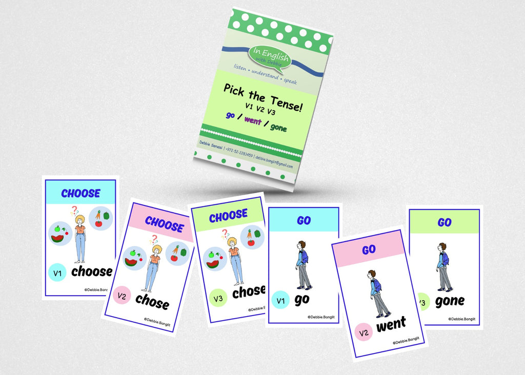 In English with Debbie - Pick the Tense! V1 V2 V3 — Wiz Kids