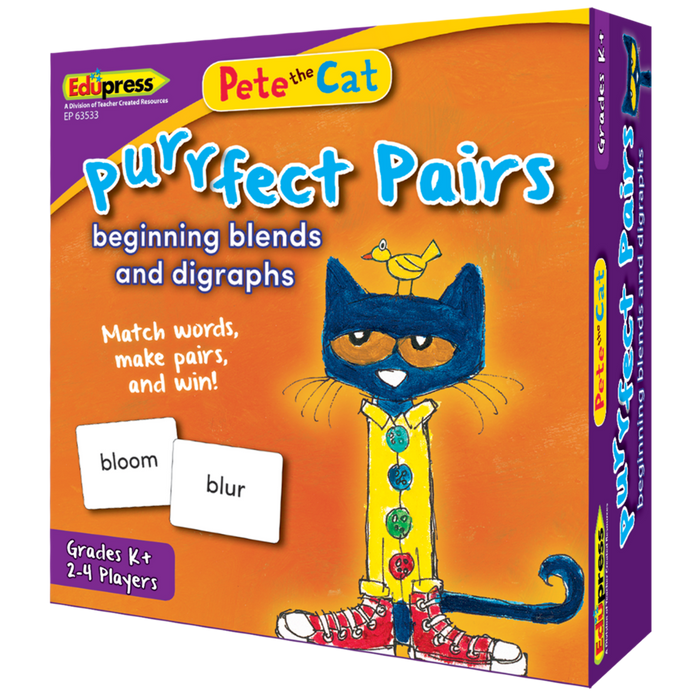Pete The Cat -  Pairs Game: Beginning Blends & Digraghs