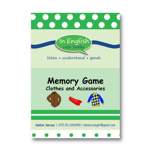 In English - Memory: Clothes and Accessories