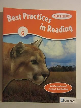 Best Practices in Reading    Student Edition      Level G