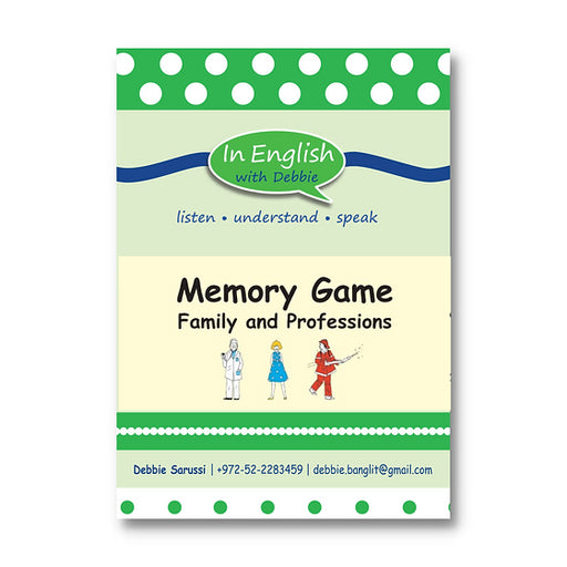 In English with Debbie - Memory Game: Family & Professions