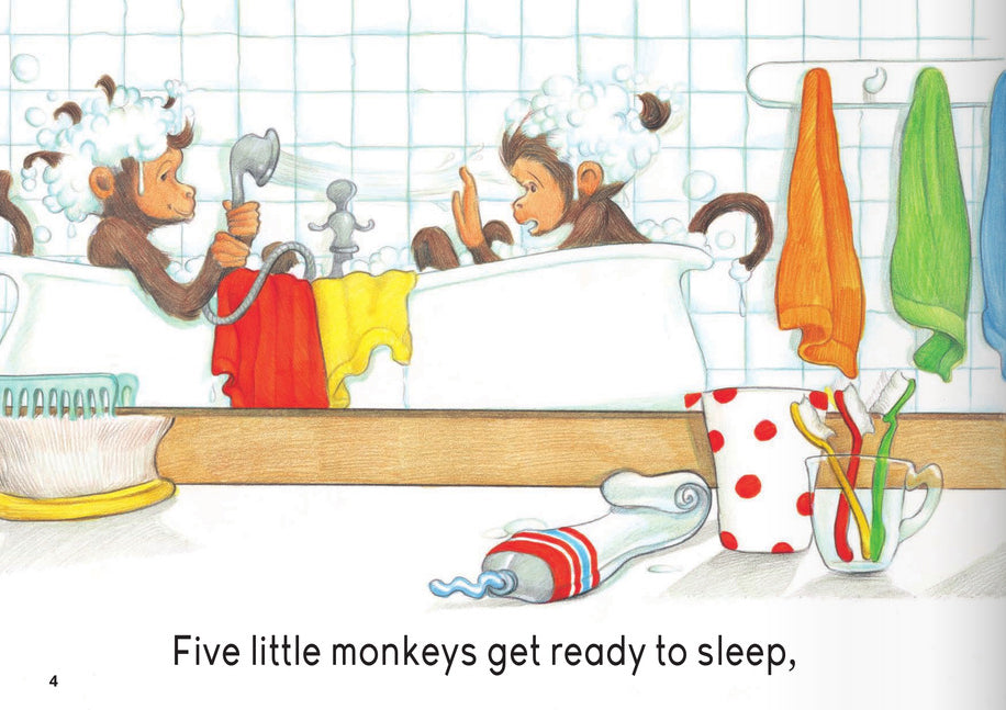 English Adventure - EA Level 1: Five Little Monkeys Jumping on the Bed   (Picture Book)