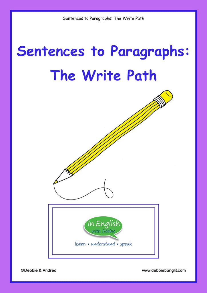In English with Debbie - Sentences to Paragraphs: The Write Path — Wiz Kids