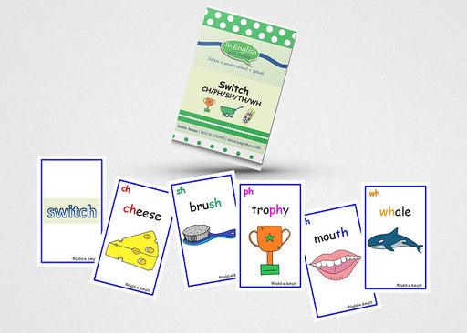 In English with Debbie - Game: Switch CH/PH/SH/TH/WH