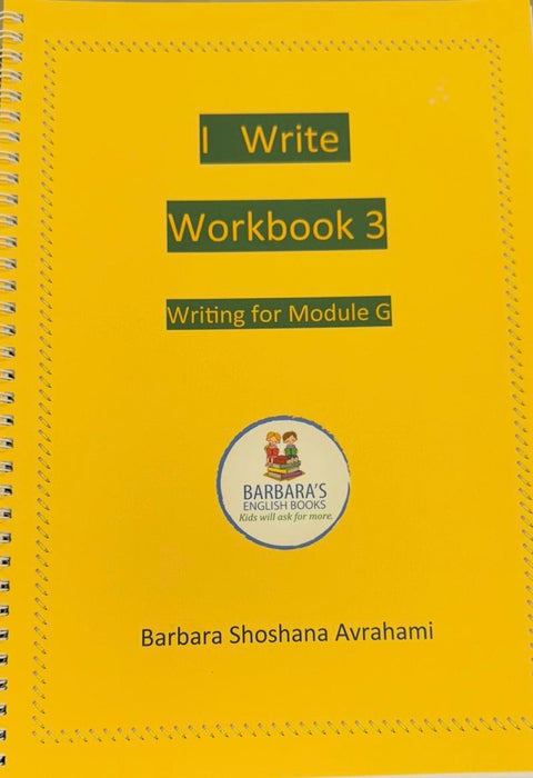 English Barbara's  - I Write: Workbook #3