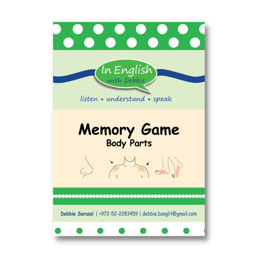 In English with Debbie:   Memory Game - Body Parts