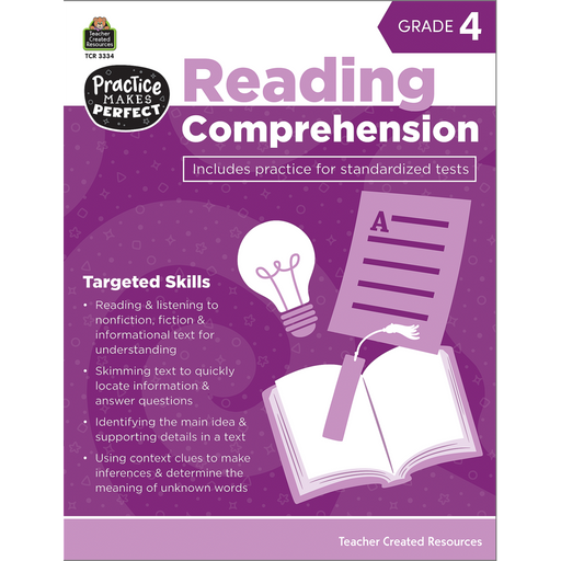 Practice Makes Perfect Reading Comprehension Grade 4 - NEW