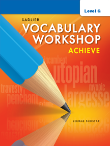 Vocabulary Workshop Achieve SE Level G  Grade 12
