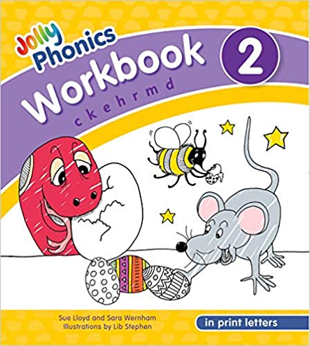 Jolly Phonics Workbook 2  (Print Letters)