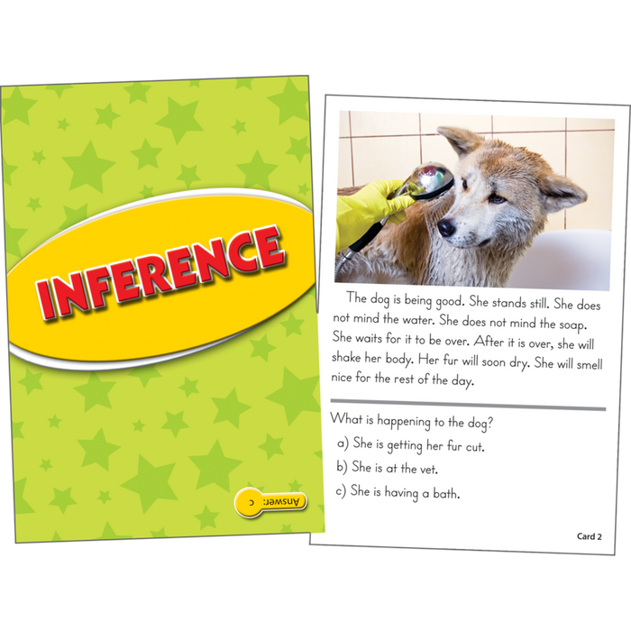 Reading Comprehension Practice Cards  - Inference Yellow 1.0-2.0