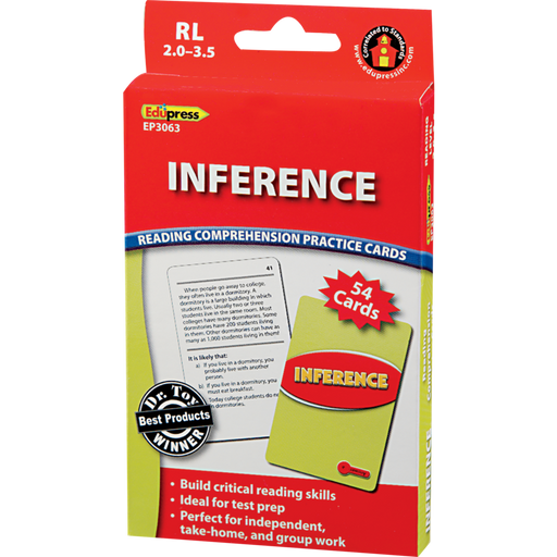 Reading Comprehension Practice Cards - Inference Red 2.0-3.5