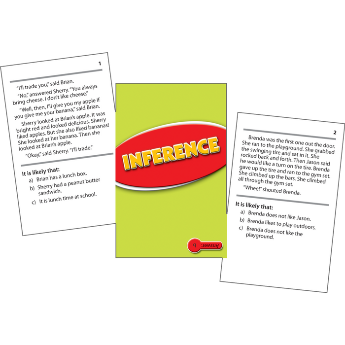 Reading Comprehension Practice Cards - Inference Red 2.0-3.5
