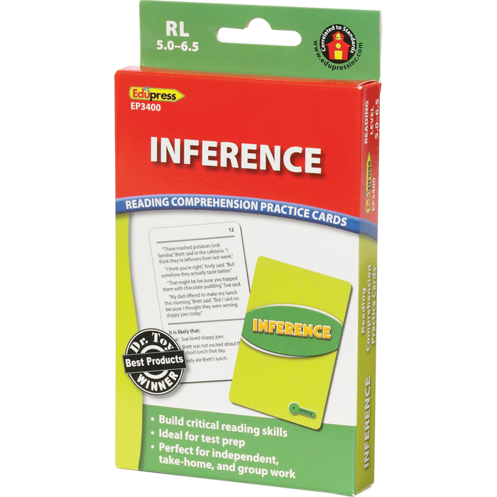 Reading Comprehension Practice Cards - Inference Green 5.0-6.5