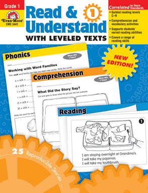 Read and Understand with Leveled Texts Gr. 1