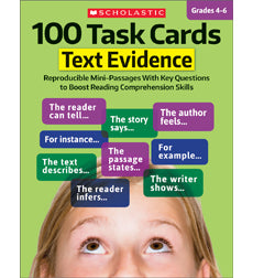 Scholastic 100 Task Cards: Text Evidence