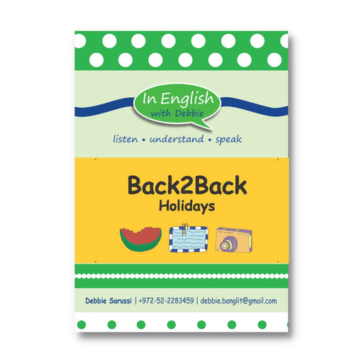 In English With Debbie -  Game: Back to Back:  Holidays