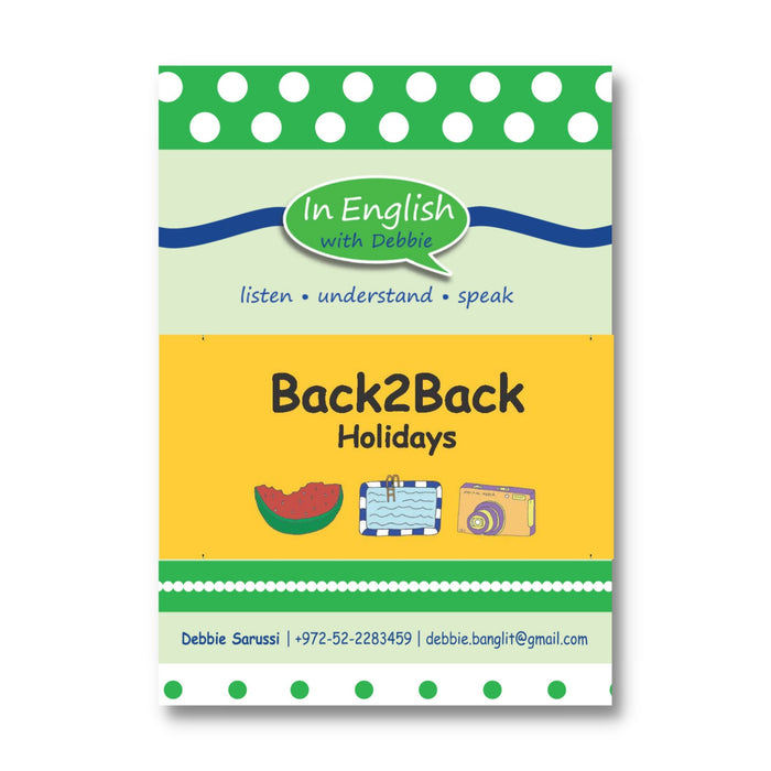 In English With Debbie -  Game: Back to Back:  Holidays