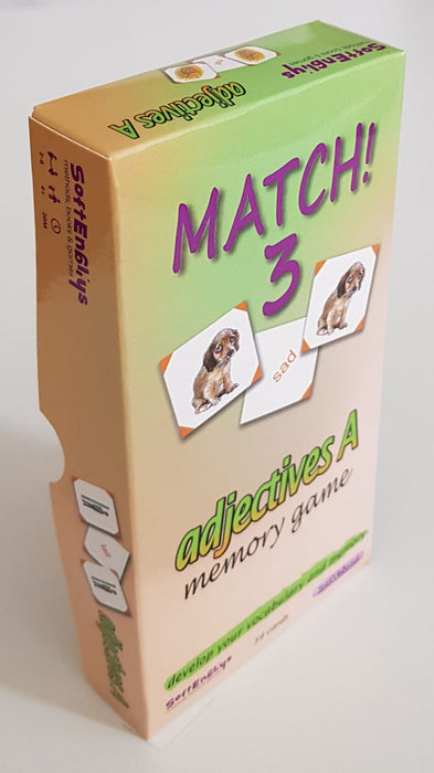 Match! 3- Memory Game - Adjectives A