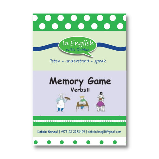 In English with Debbie - Memory Game: Verbs II