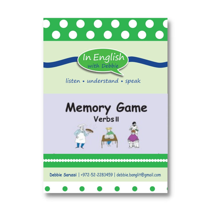 In English with Debbie - Memory Game: Verbs II