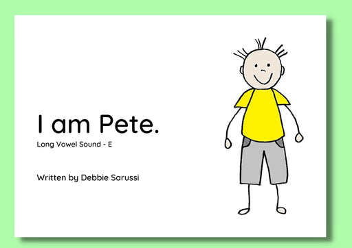 In English - Book Set 2: I am Pete (Long Vowel Sound - E)