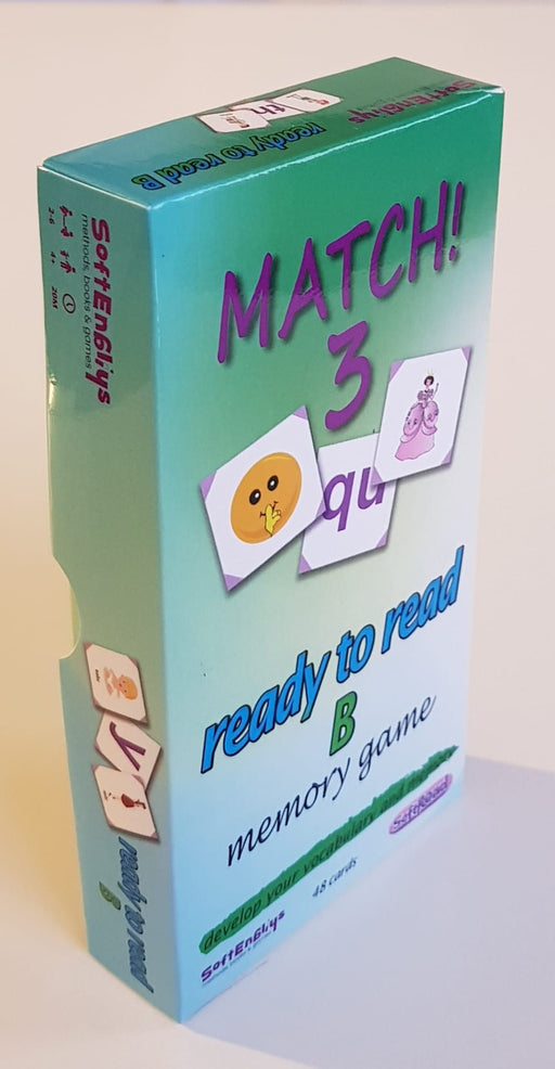 Match! 3 - Memory Game - Ready To Read     SET B    (Two-Part Game : SETS A & B)