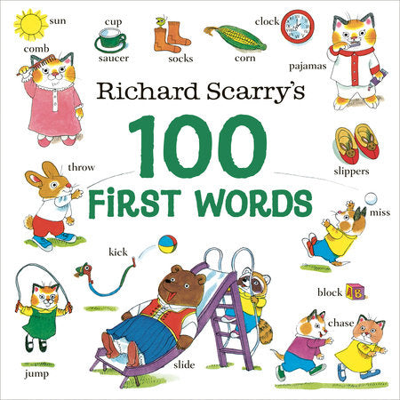 Richard Scarry's 100 First Words     (Board Book)