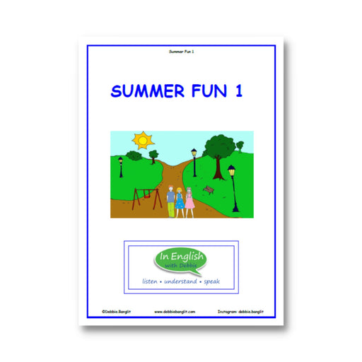 In English with Debbie - Summer Fun 1 Booklet         (Review Grades 3-4)