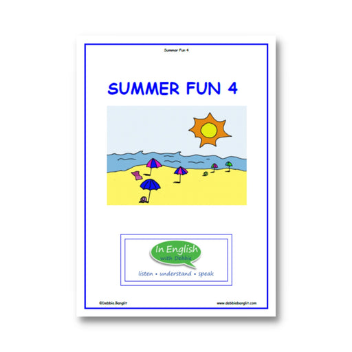 In English with Debbie - Summer Fun 4 Booklet         (Review Grades 6-7)