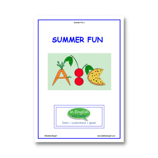 In English with Debbie - Summer Fun Booklet               (Review Grades 2-3)