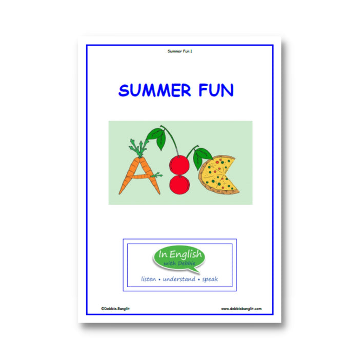 In English with Debbie - Summer Fun Booklet