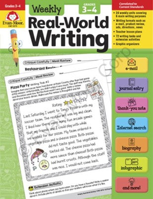 Weekly Real-World Writing    Grades  3-4     (Teacher  Ed. - Reproducible)