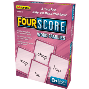 Four Score Card Game - Word Families