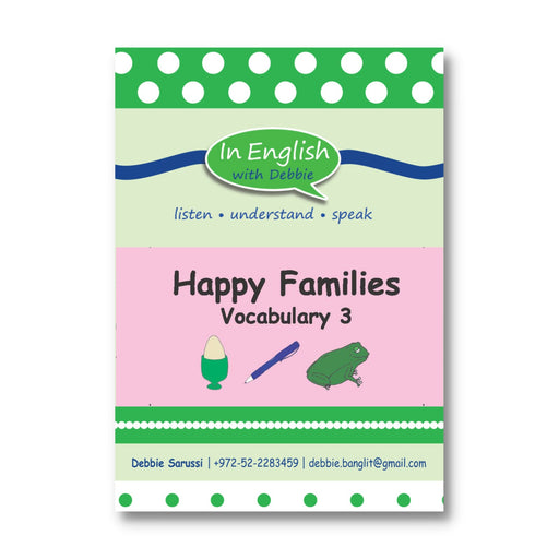 In English with Debbie - Game: Happy Families Vocabulary 3