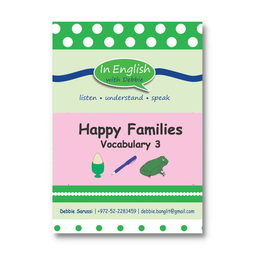 In English - Happy Families Vocabulary 3