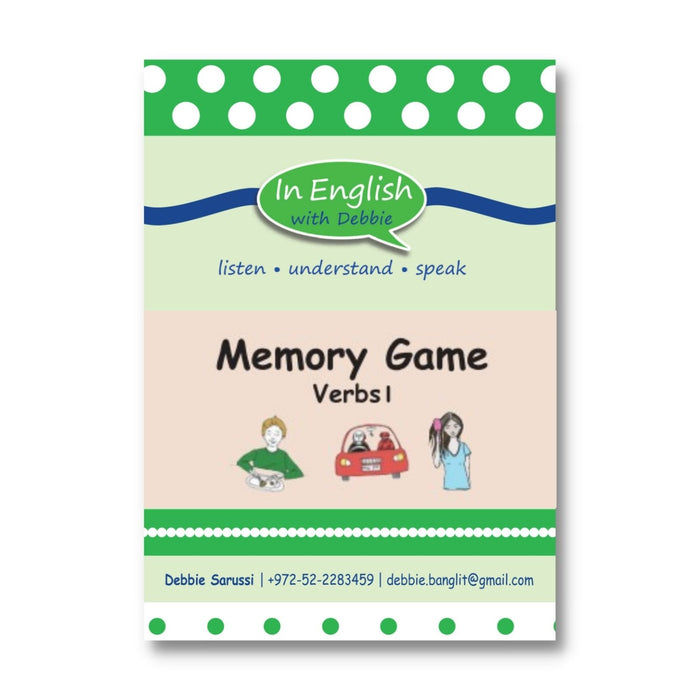 In English with Debbie - Memory Game: Verbs I