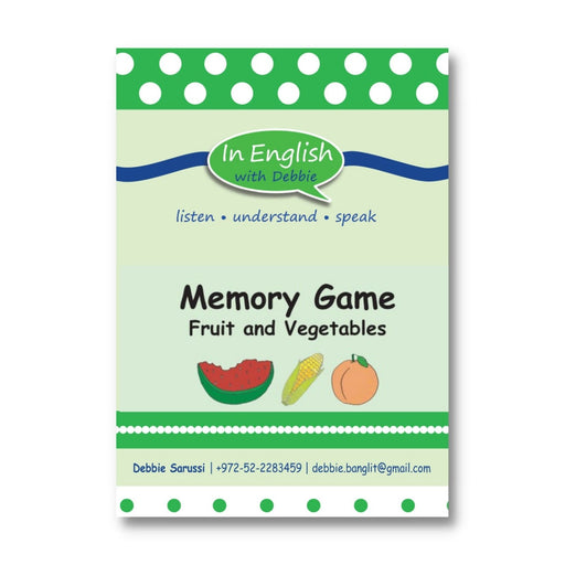 In English with Debbie- Memory Game: Fruit & Vegetables