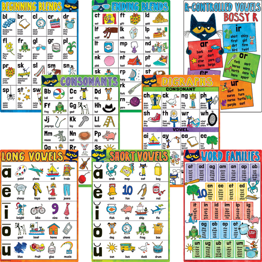 Poster Set: Pete the Cat Phonics