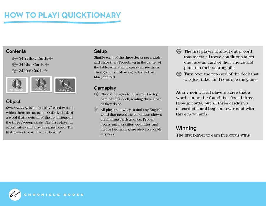 Quicktionary: A Game of Lightning-Fast Wordplay